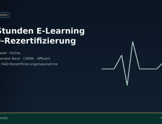 24 Stunden E-Learning SAQ-Rezertifizierung